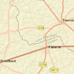 Froidfond Street Map