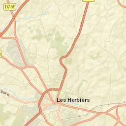 Les Herbiers Street Map