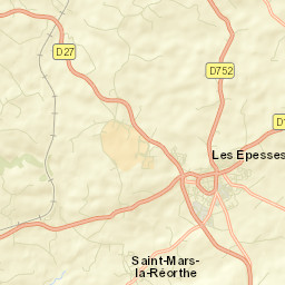 Les Epesses Street Map
