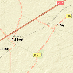 Neuvy-Pailloux Street Map