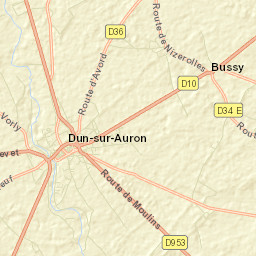 Dun-sur-Auron Street Map