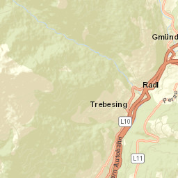 Trebesing Street Map