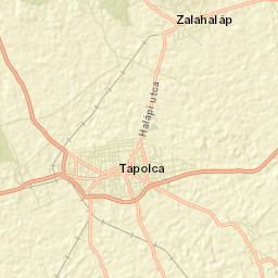 Tapolca Street Map
