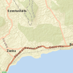 Zánka Street Map