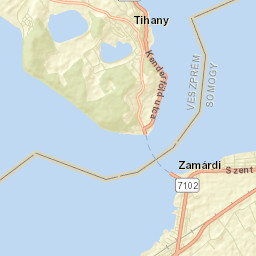 Tihany Street Map