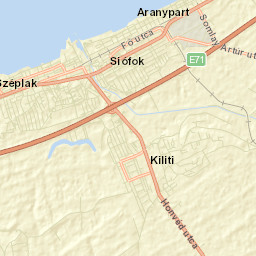 Siófok Street Map