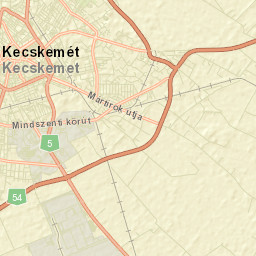 Kecskemét Street Map