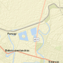 Békésszentandrás Street Map