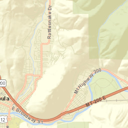 East Missoula Street Map
