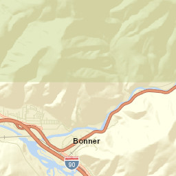 Bonner-West Riverside Street Map