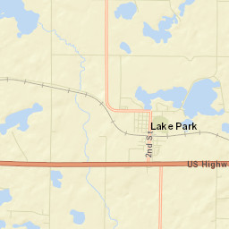 13490-13630 US-10 Lake Park MN Street Map