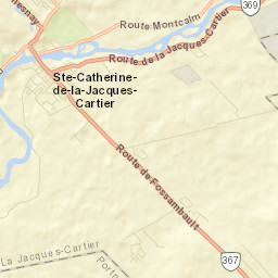 Sainte Catherine de la Jacques Cartier Street Map