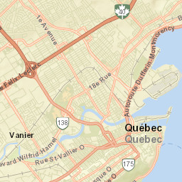 Quebec City Street Map