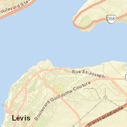 Lévis Street Map