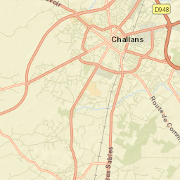 Challans Street Map