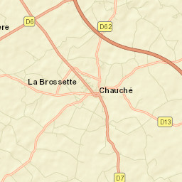 Chauché Street Map