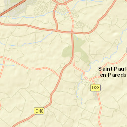Saint-Paul-en-Pareds Street Map