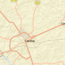 Cerizay Street Map
