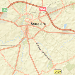 Bressuire Street Map