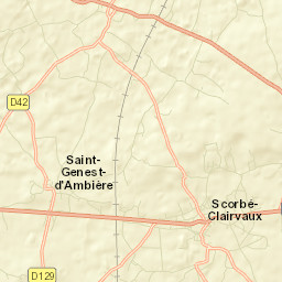 Scorbé-Clairvaux Street Map