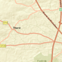 Thuré Street Map