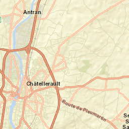 Châtellerault Street Map
