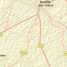 Preuilly-sur-Claise Street Map