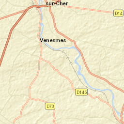 Châteauneuf-sur-Cher Street Map