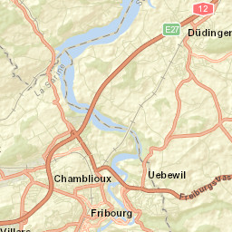 Fribourg Street Map