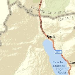 Curon Venosta Street Map