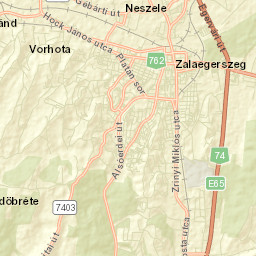 Zalaegerszeg Street Map