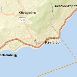 Révfülöp Street Map