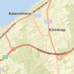 Balatonföldvár Street Map