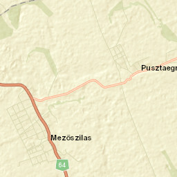 Mezőszilas Street Map