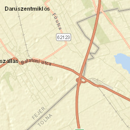 Előszállás Street Map