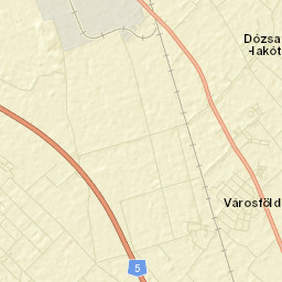 Városföld Street Map