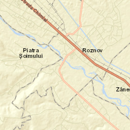 Roznov Street Map