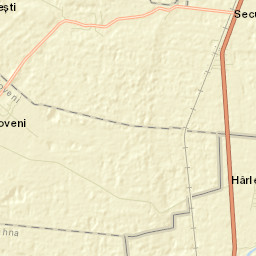 Secuieni Street Map
