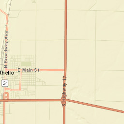 Othello Street Map