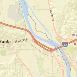 Memorial Highway Bismarck ND America Street Map
