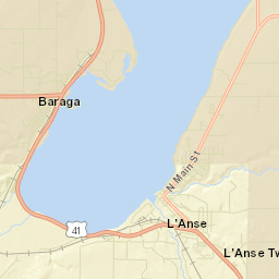 Baraga Street Map