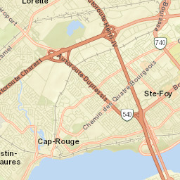 L'Ancienne-Lorette Street Map