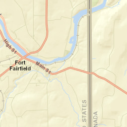 Fort Fairfield Street Map