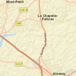 Aizenay Street Map