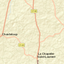 La Chapelle-Saint-Laurent Street Map