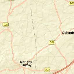 Marigny-Brizay Street Map