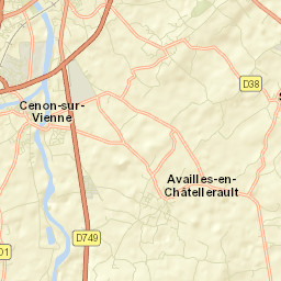 Cenon-sur-Vienne Street Map