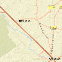 Ardentes Street Map