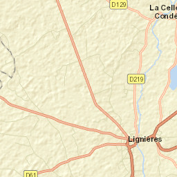 Lignières Street Map