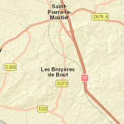 Saint-Pierre-le-Moûtier Street Map
